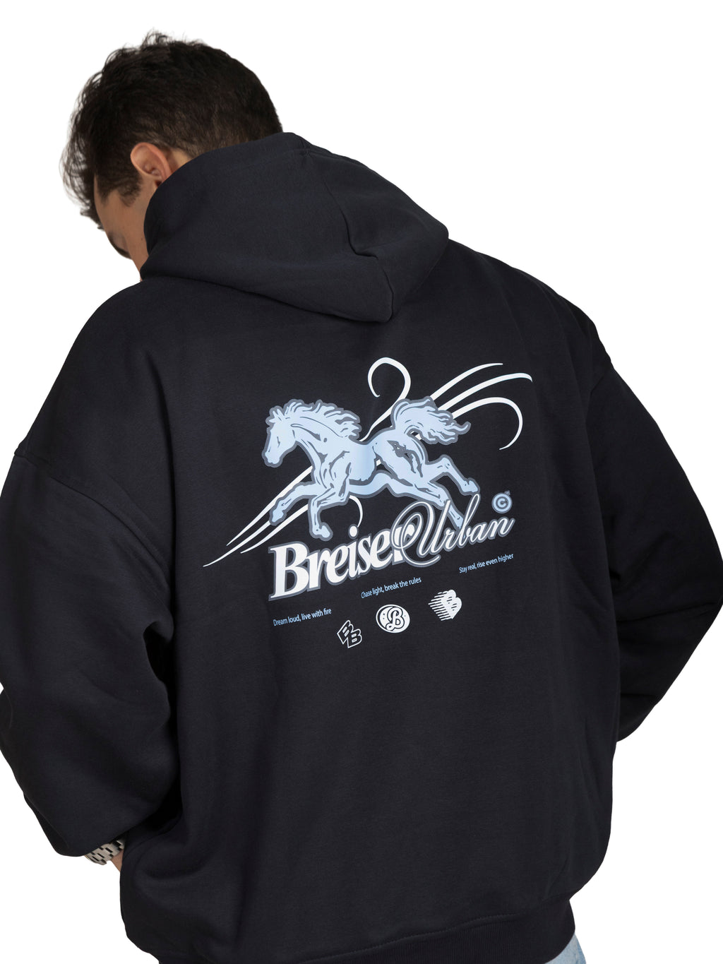 Sudadera Navy Horse
