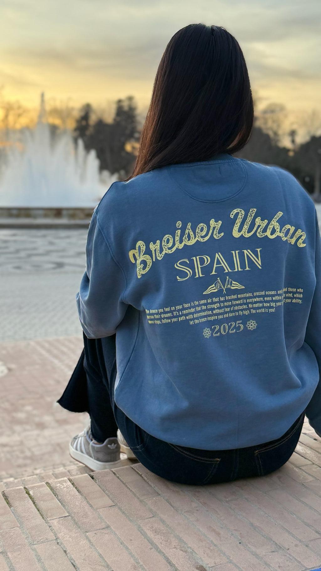 SUDADERA CHINE BLUE - Breiser Original Spain