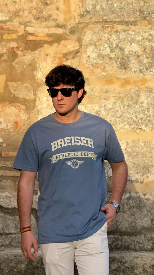 CAMISETA AZUL - BREISER Athletic Dept