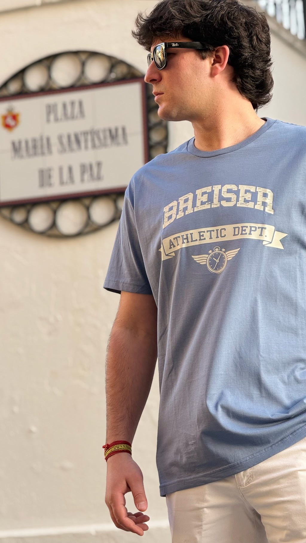 CAMISETA AZUL - BREISER Athletic Dept