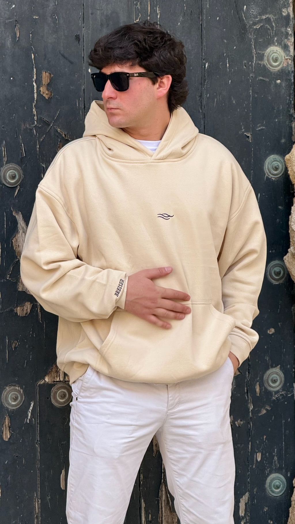 SUDADERA CAPUCHA BEIGUE - Breiser Original