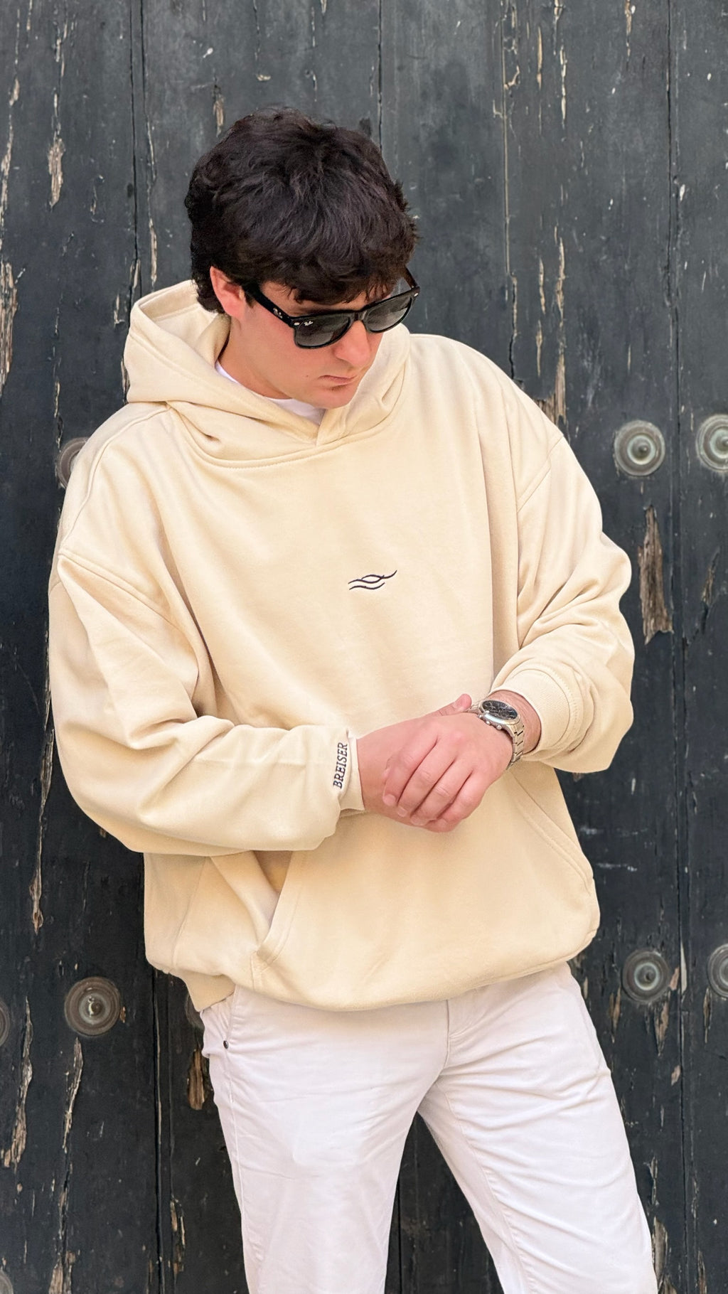 SUDADERA CAPUCHA BEIGUE - Breiser Original