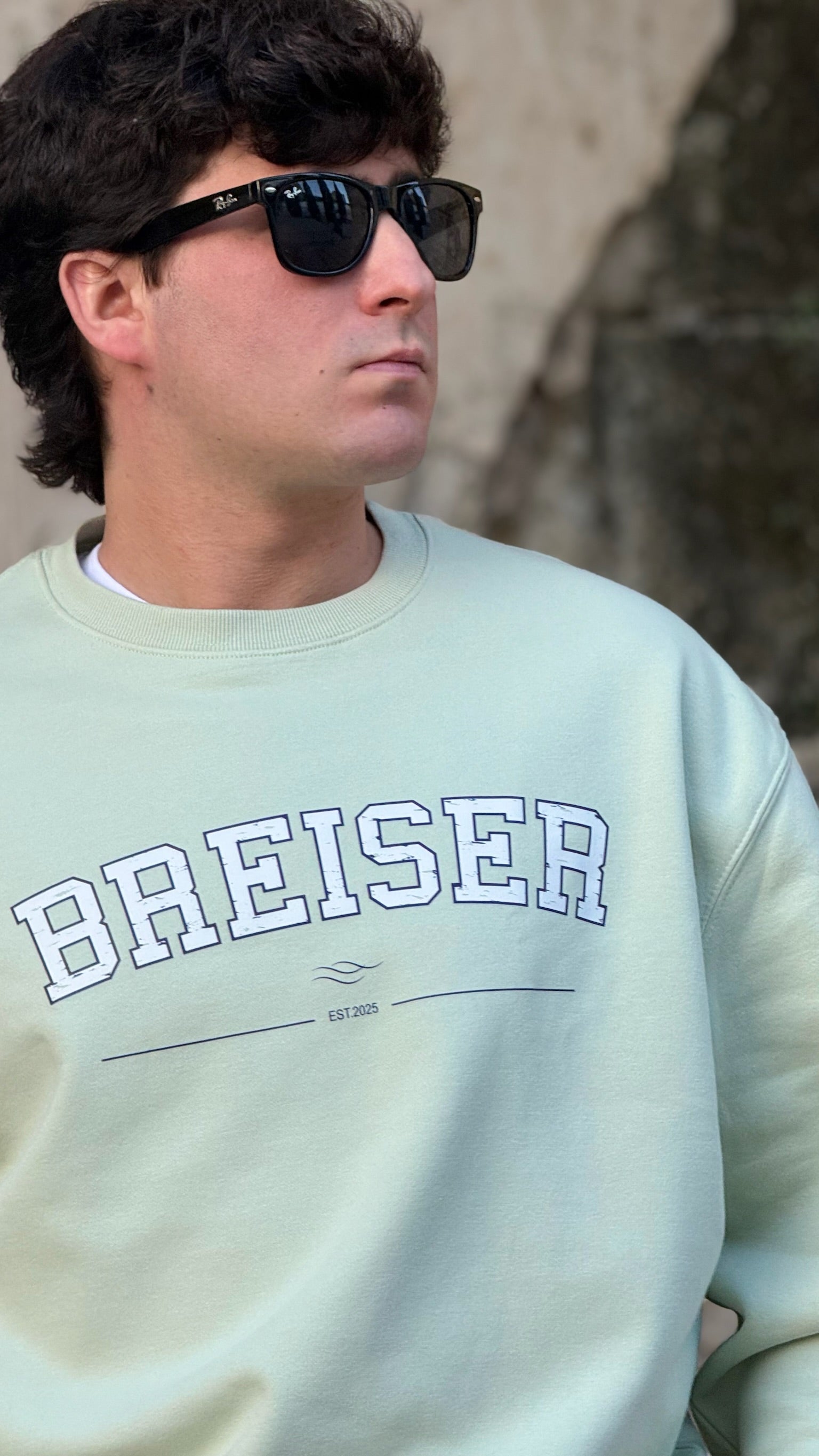 SUDADERA BREISER EST. 2025 — Verde Menta