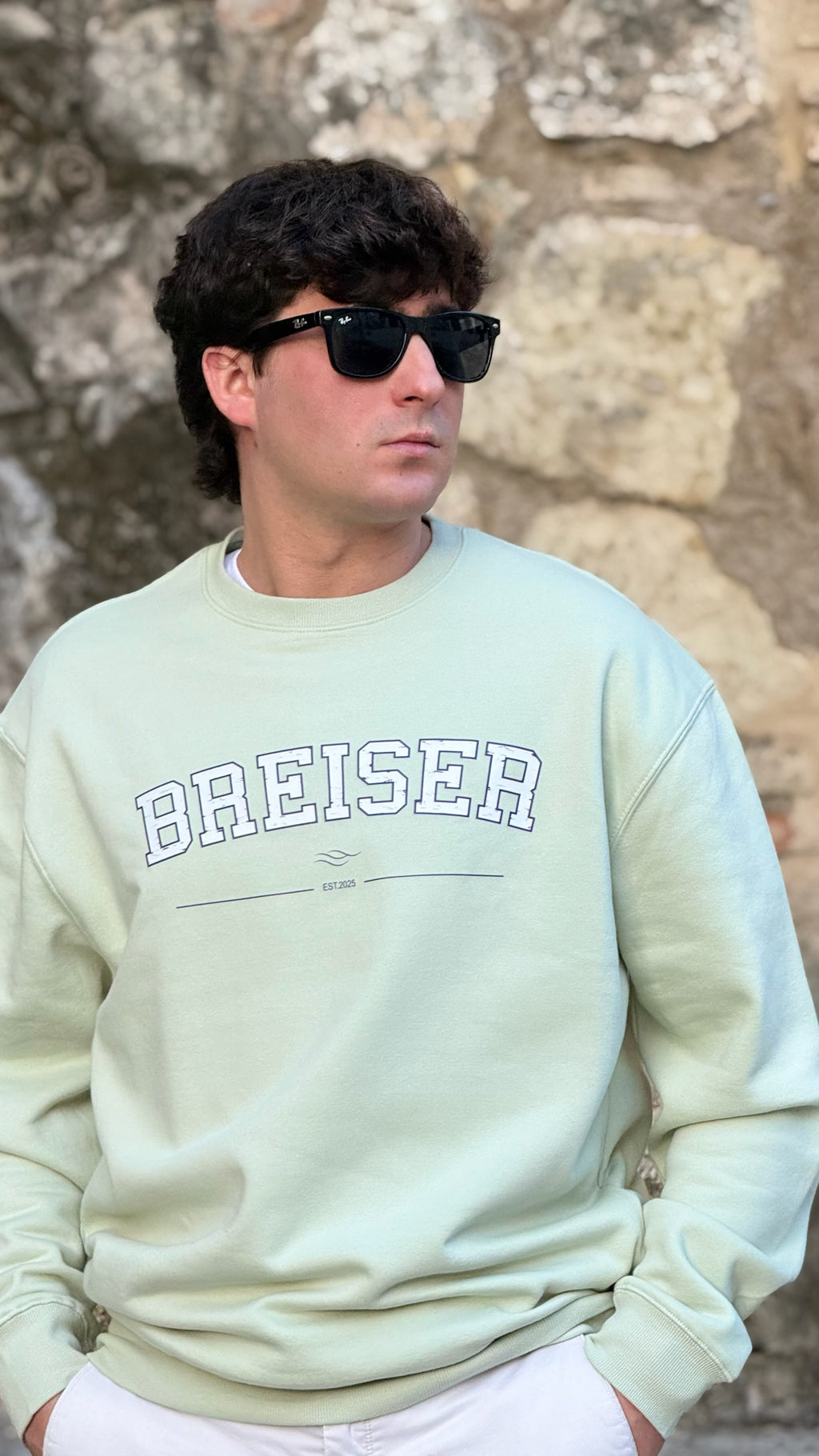 SUDADERA BREISER EST. 2025 — Verde Menta